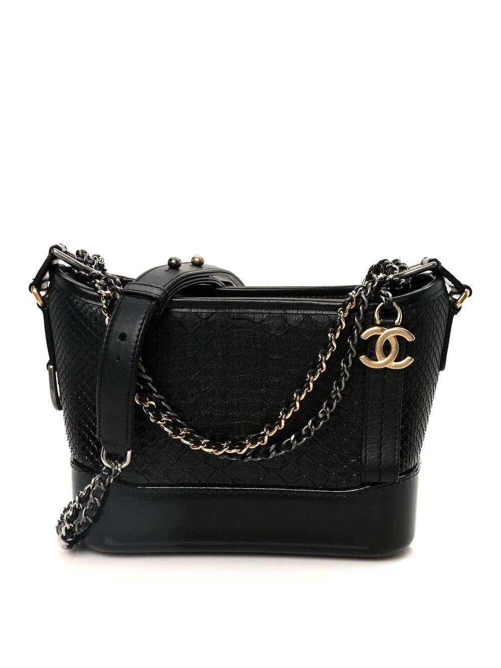 Chanel Snakeskin Patent Calfskin Small #358459C27B